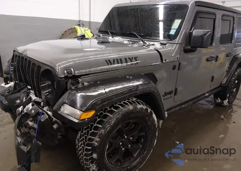 2020 Jeep Wrangler Unlimited Willys Sport 4X4 from USA, damaged, VIN 1C4HJXDG8LW266481